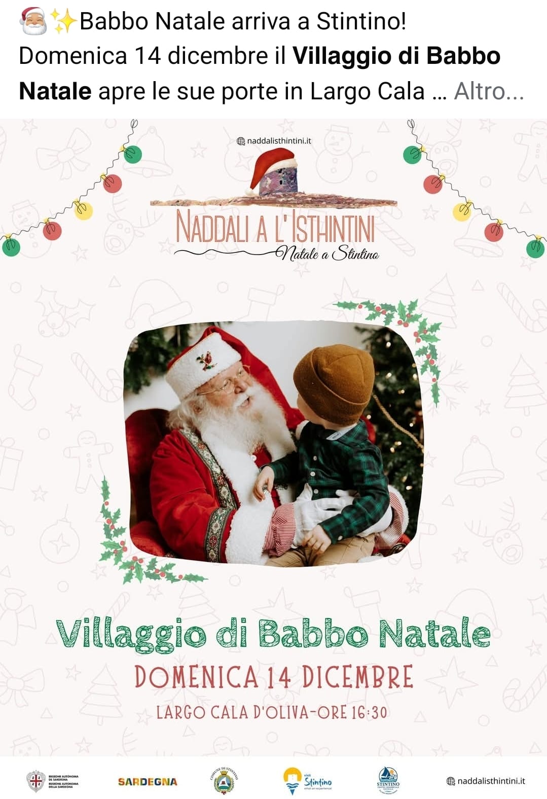 NADDALI A L’ISTHINTINI 2025_Villaggio di Babbo Natale